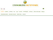 Tablet Screenshot of immoventoux.com